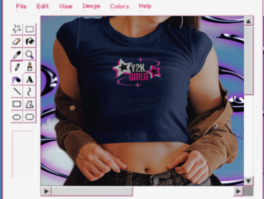 Y2K Girlie Fitted Baby Tee