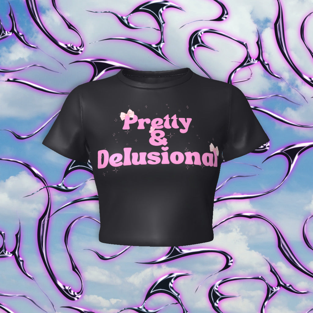 Pretty & Delusional Fitted Baby Tee