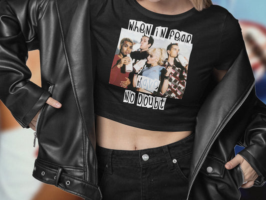 No Doubt Graphic Fitted Baby Tee