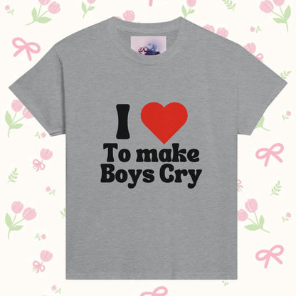 I love to make boys cry Baby Tee