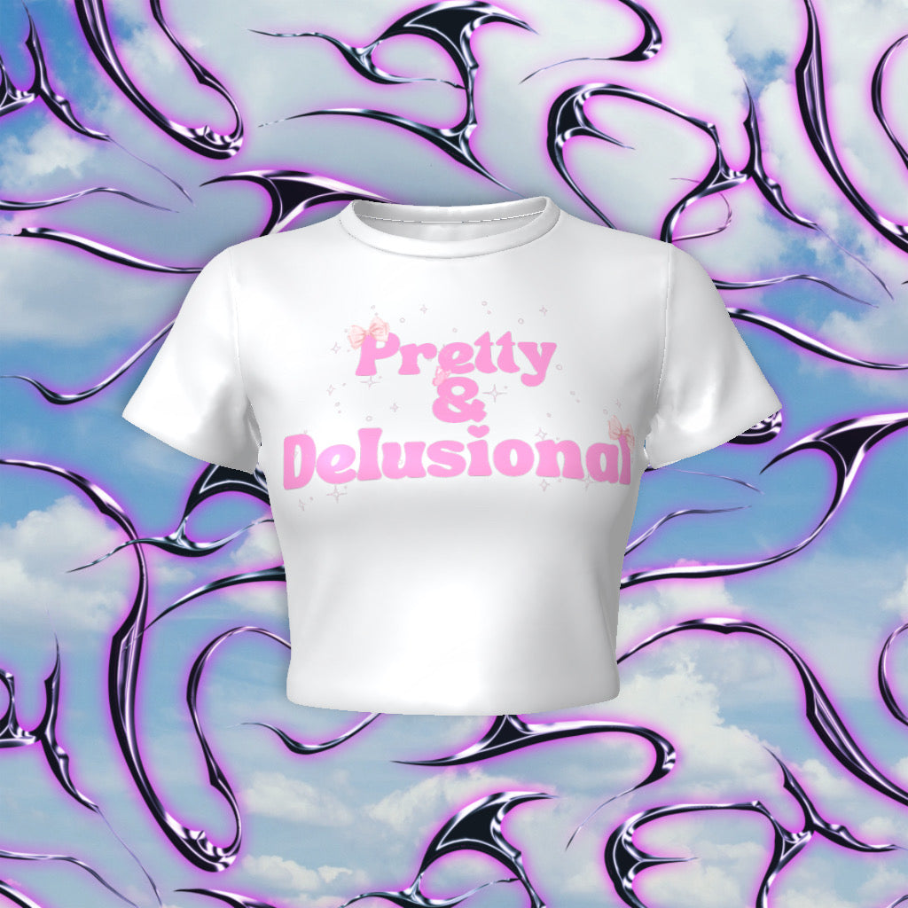 Pretty & Delusional Fitted Baby Tee