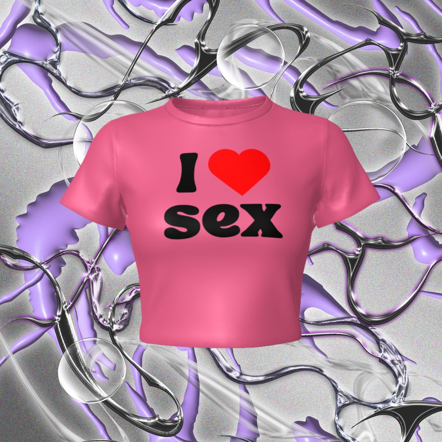 Y2K I Love Sex Fitted Baby Tee